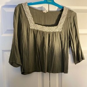Olive Green Blouse